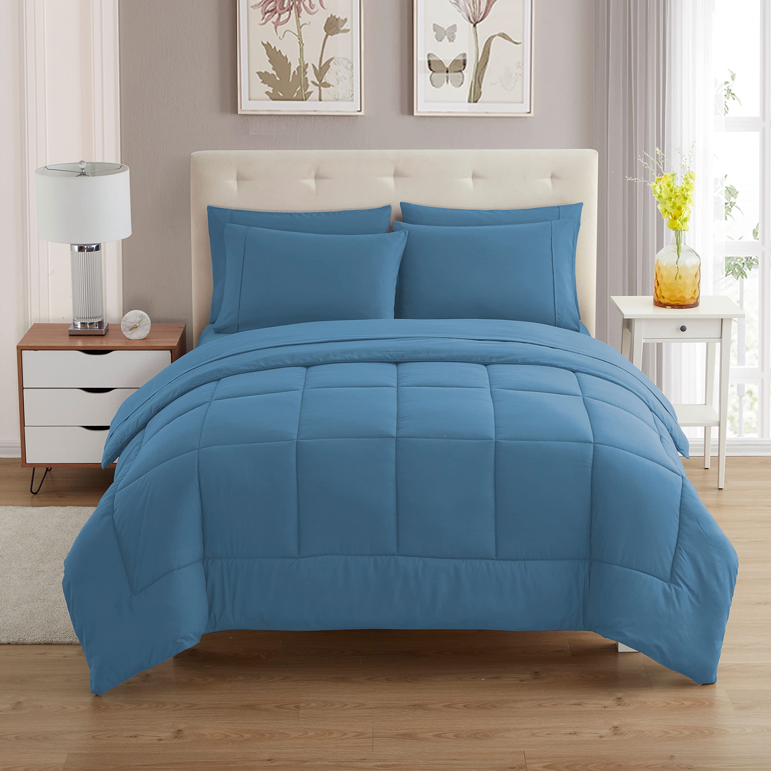 Foto 2 | Set De Edredón Sweet Home Collection Denim King, 7 Piezas - Venta Internacional.