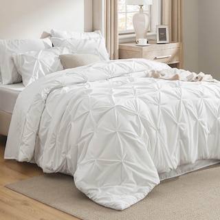 Foto 1 | Juego De Edredón Bedsure Queen Size, 7 Piezas, Blanco Con Sábanas - Venta Internacional.