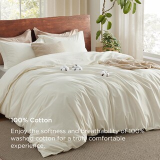 Foto 2 | Funda de Edredón Bedsure King Crema - Venta Internacional