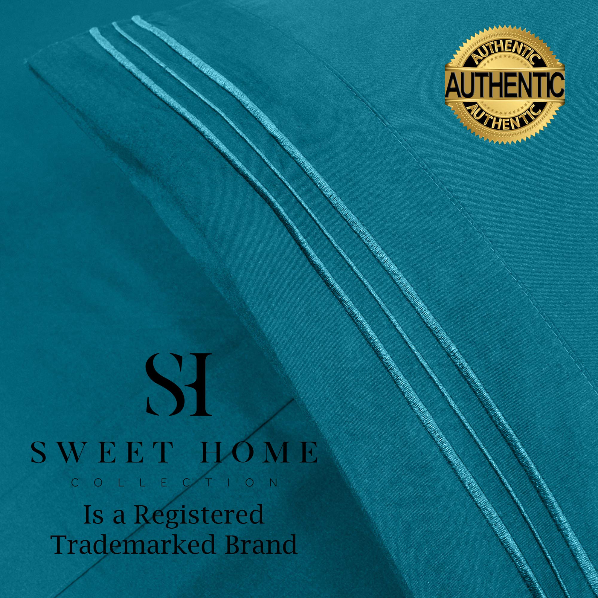 Foto 5 pulgar | Juego De Sábanas Sweet Home Collection Denim Rv Short Queen - Venta Internacional.