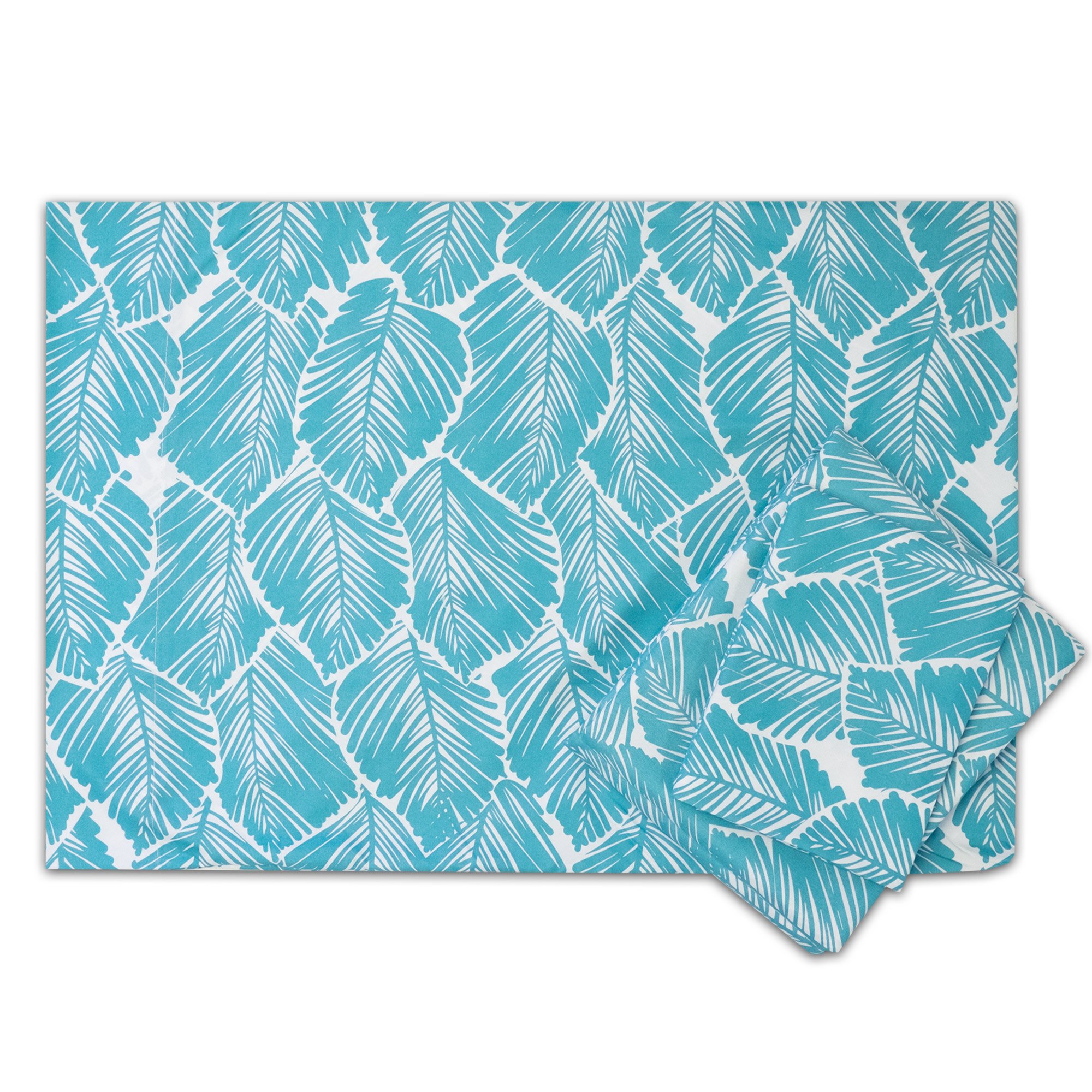Foto 4 pulgar | Juego De Sábanas Sweet Home Collection Tropical Leaf Teal - Venta Internacional.