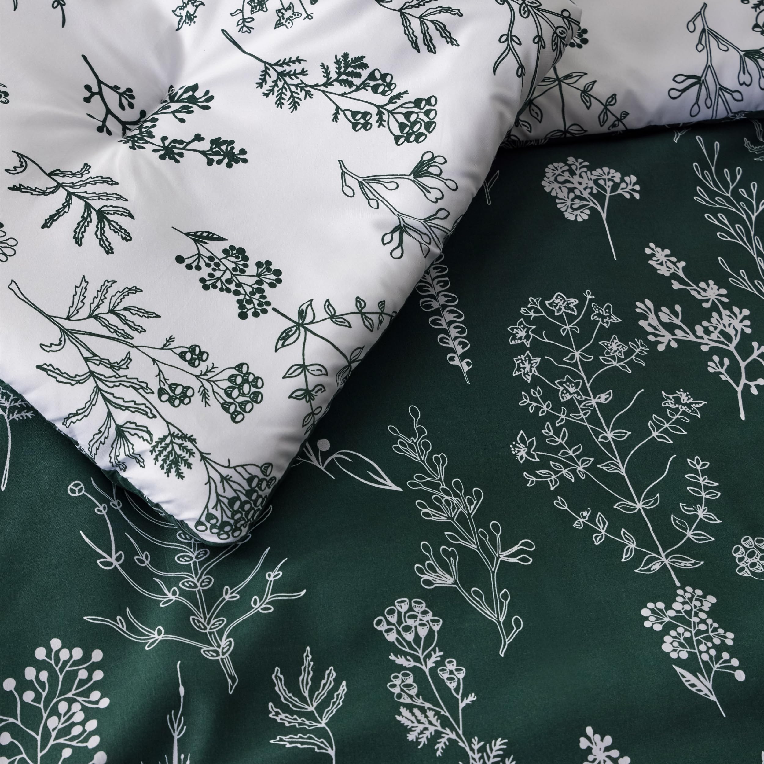 Foto 6 pulgar | Juego de Edredón Bedsure King Emerald Juego De Cama De 3 Piezas Con Estampado Floral - Venta Internacional