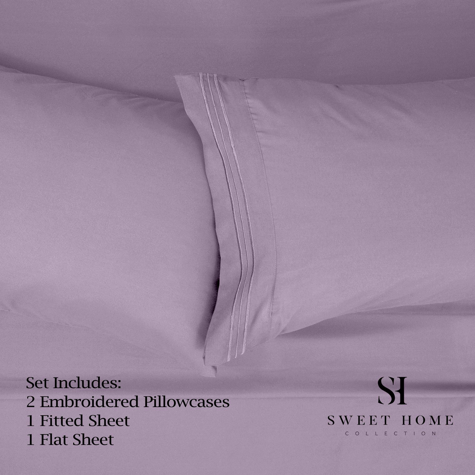Foto 2 | Juego De Sábanas Sweet Home Collection 1500 Supreme California King - Venta Internacional.