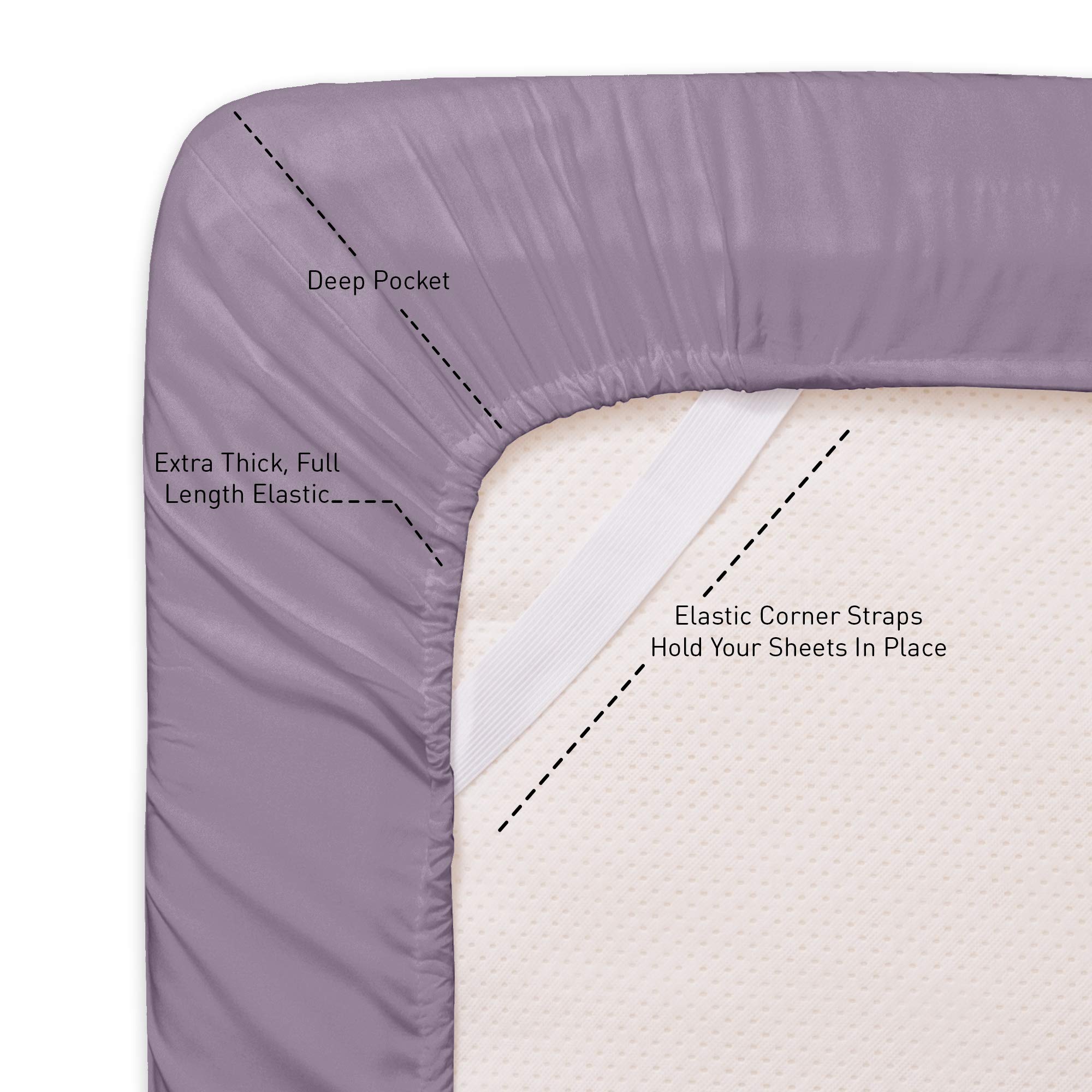 Foto 4 pulgar | Juego De Sábanas Sweet Home Collection 1500 Supreme California King - Venta Internacional.