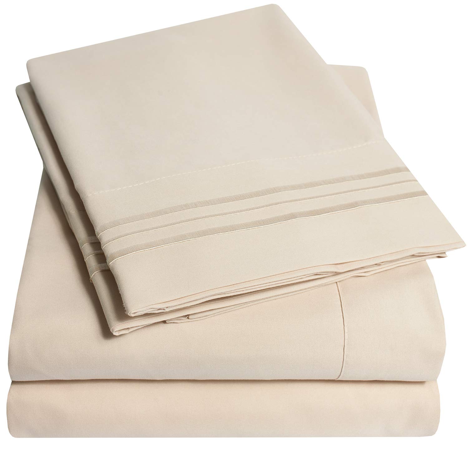 Foto 1 | Juego De Sábanas Sweet Home Collection 1500 Supreme Twin Beige - Venta Internacional.