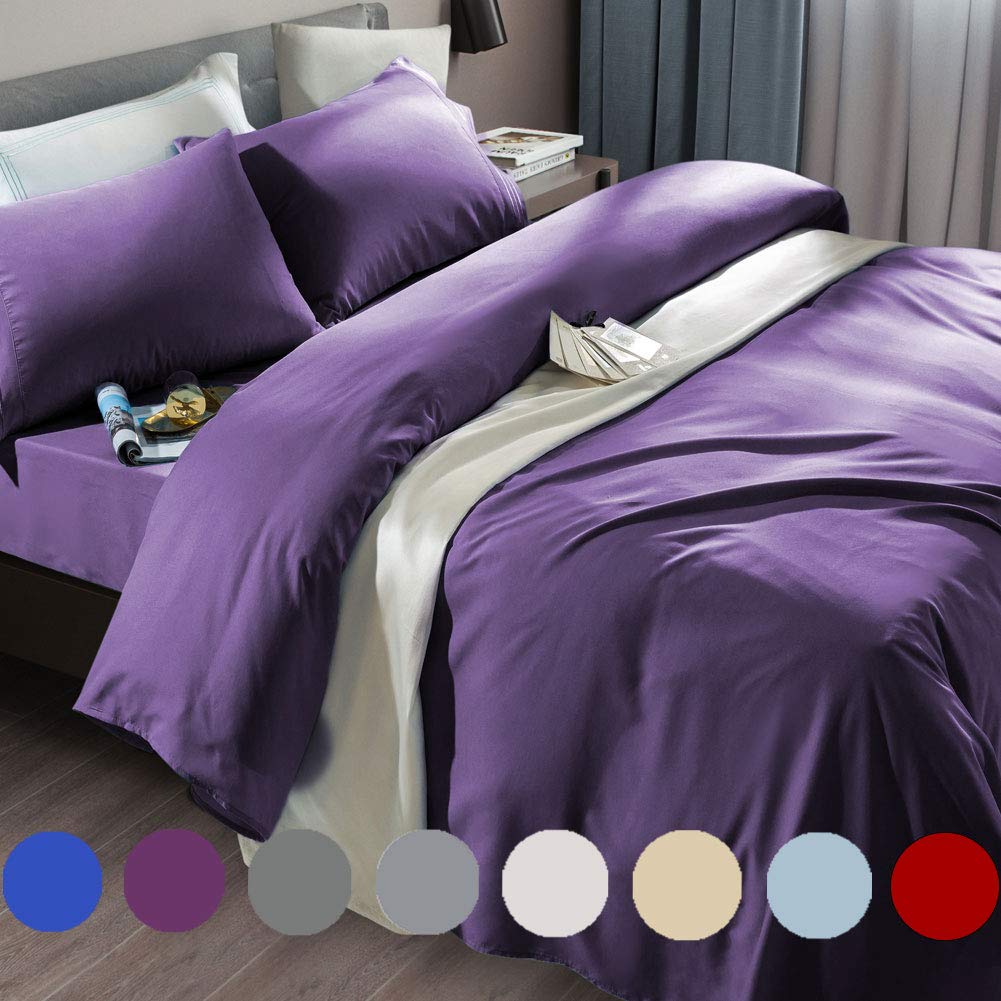 Juego De Sábanas Sonoro Kate Super Soft Microfiber Purple Twin Xl - Venta Internacional.