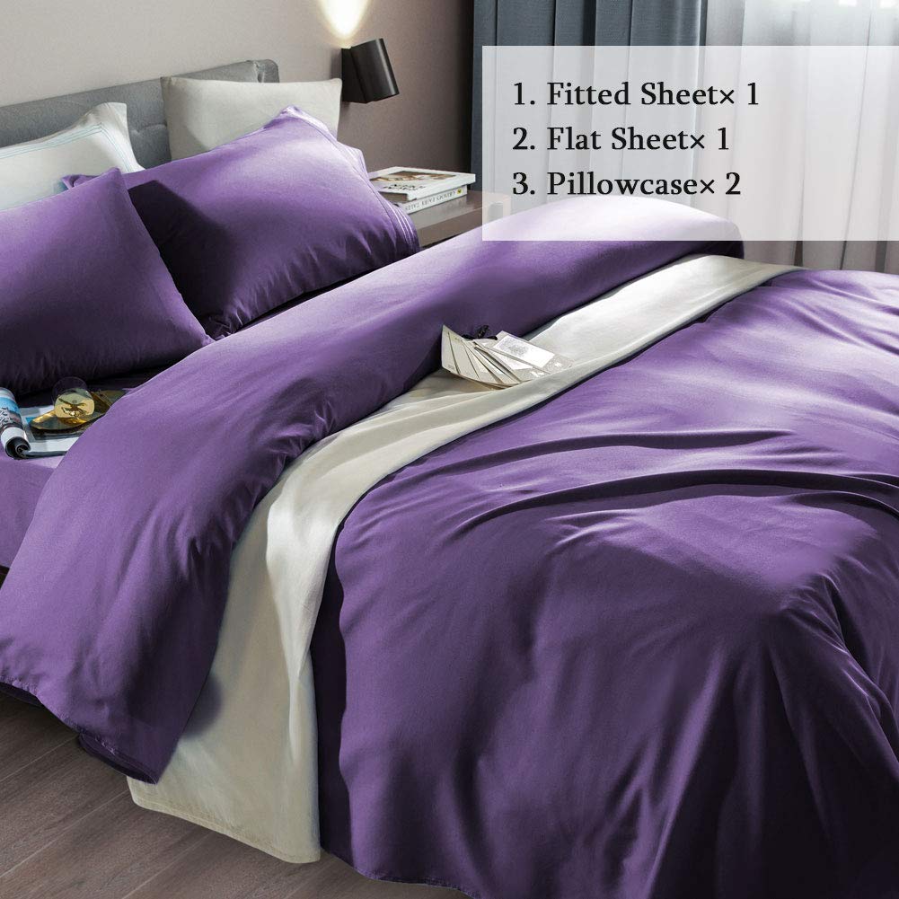 Foto 3 pulgar | Juego De Sábanas Sonoro Kate Super Soft Microfiber Purple Twin Xl - Venta Internacional.