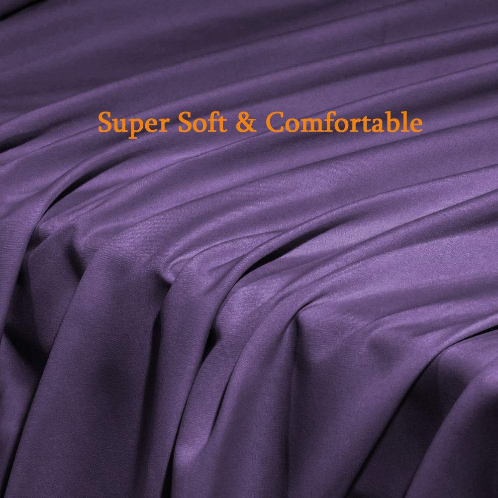 Foto 7 pulgar | Juego De Sábanas Sonoro Kate Super Soft Microfiber Purple Twin Xl - Venta Internacional.