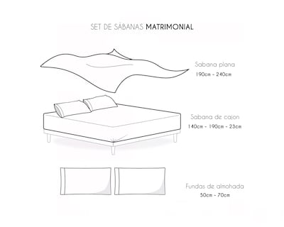 Foto 1 | Juego Sabanas Matrimoniales 2800 Hilos