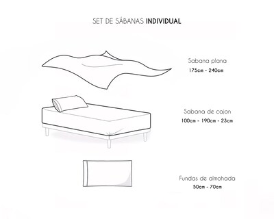 Foto 3 | Juego De Sábanas Individual 3200 Hilos con Bordado de Lujo Marrón