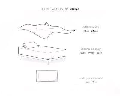 Foto 1 | Juego Sabanas Individuales 2800 Hilos