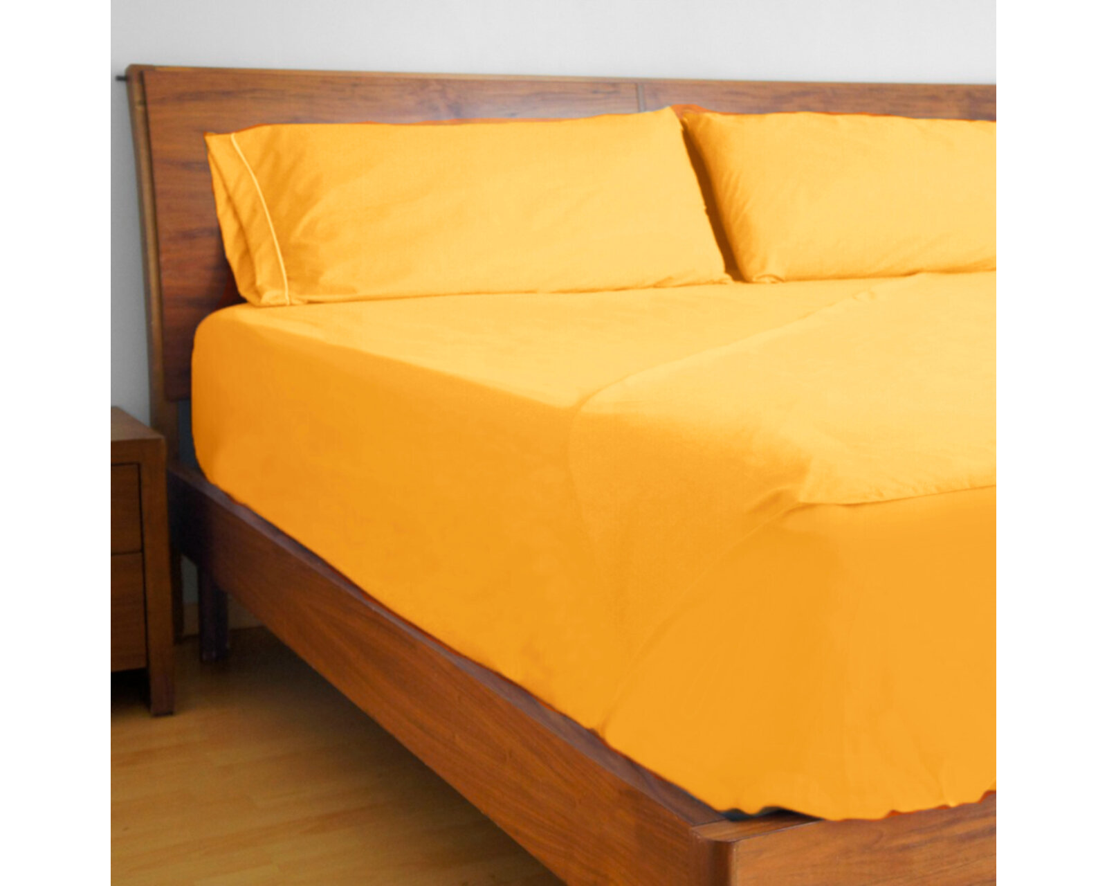 Foto 4 pulgar | Juego De Sábanas De Microfibra Koala - Amarillo Mango  - Matrimonial