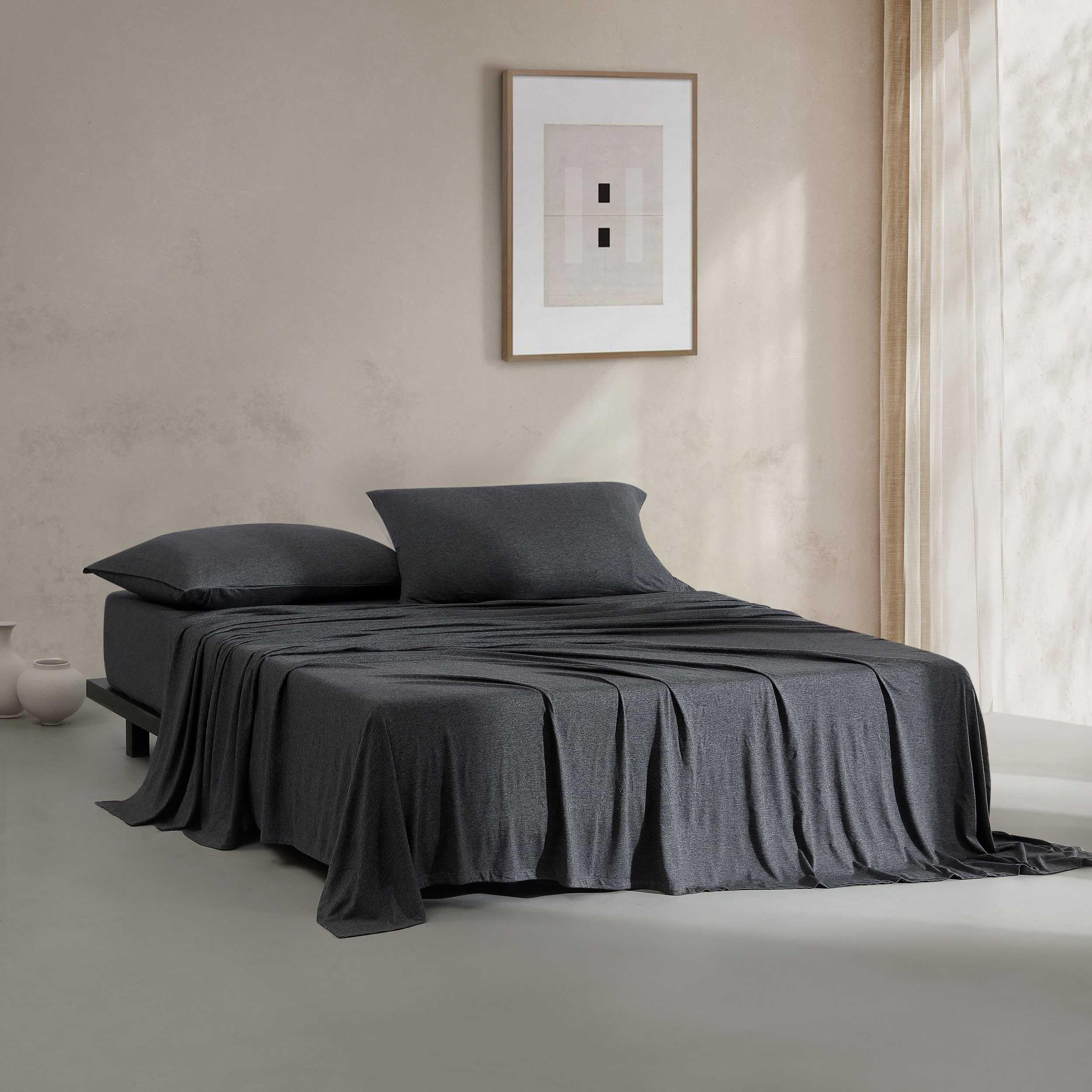 Foto 1 | Juego de Sábanas Calvin Klein de Algodón Melange Talla King - Venta Internacional