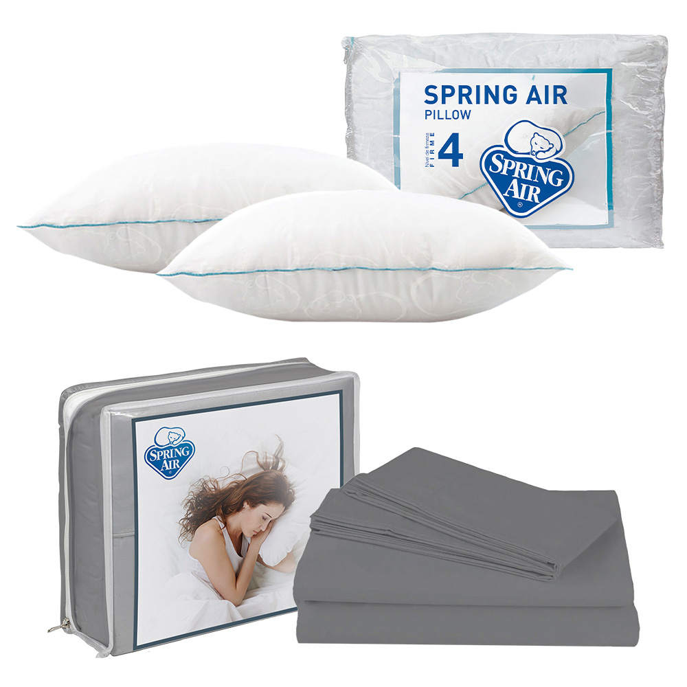 Sábanas Basic Grey Matrimonial + 2 Almohadas Osos
