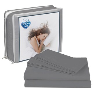 Foto 2 | Sábanas Basic Grey Matrimonial + 2 Almohadas Osos