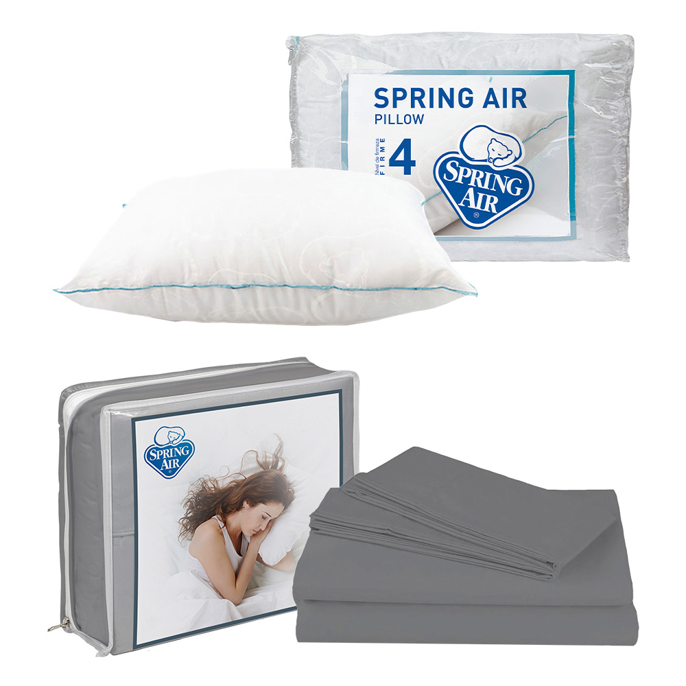 Sábanas Basic Grey Individual + Almohada Osos