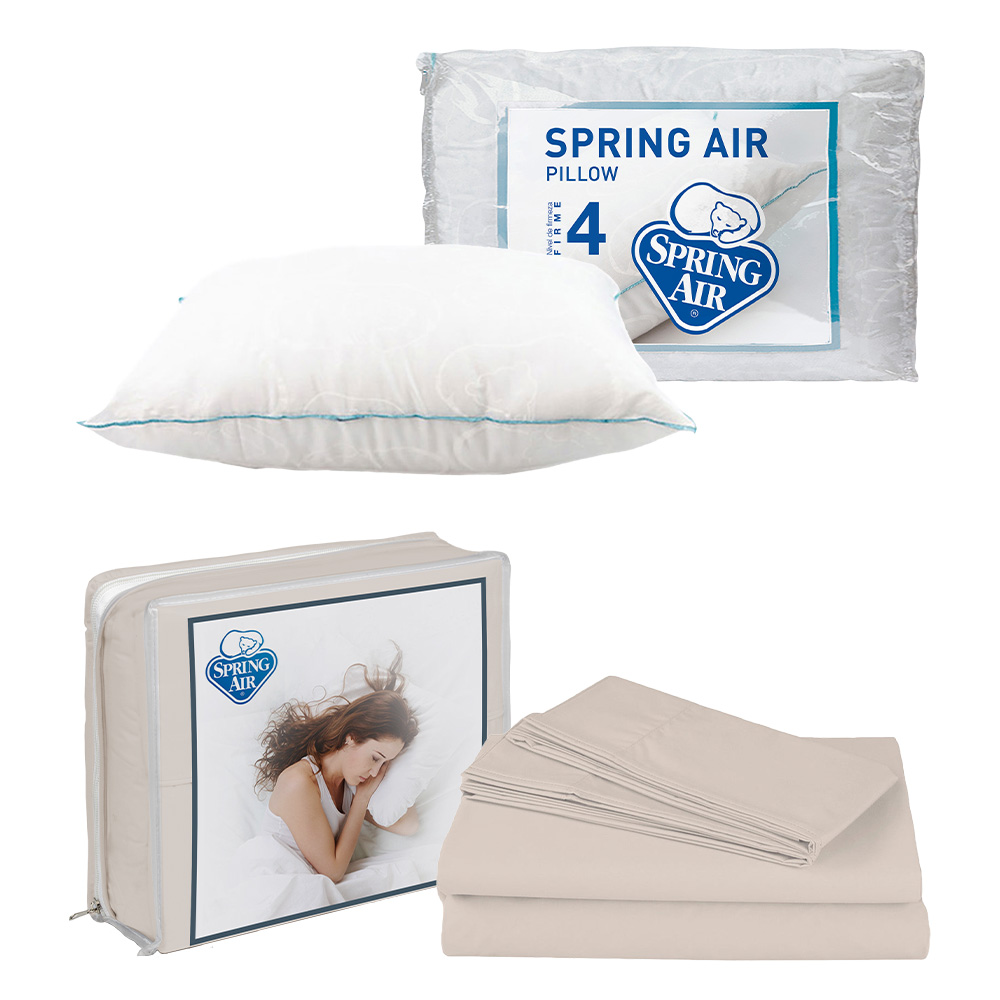 Sábanas Basic Crema Individual + Almohada Osos