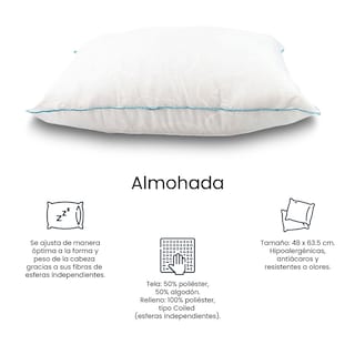 Foto 5 | Sábanas Basic Azul Acero Marimonial + 2 Almohadas Osos