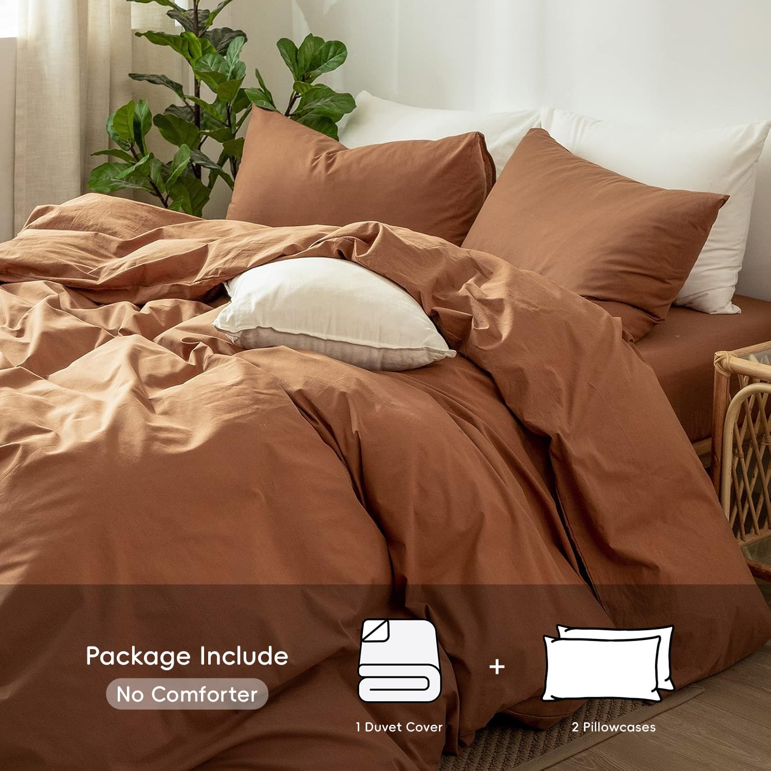 Foto 3 pulgar | Juego de Funda de Edredón Moomee Bedding Algodón