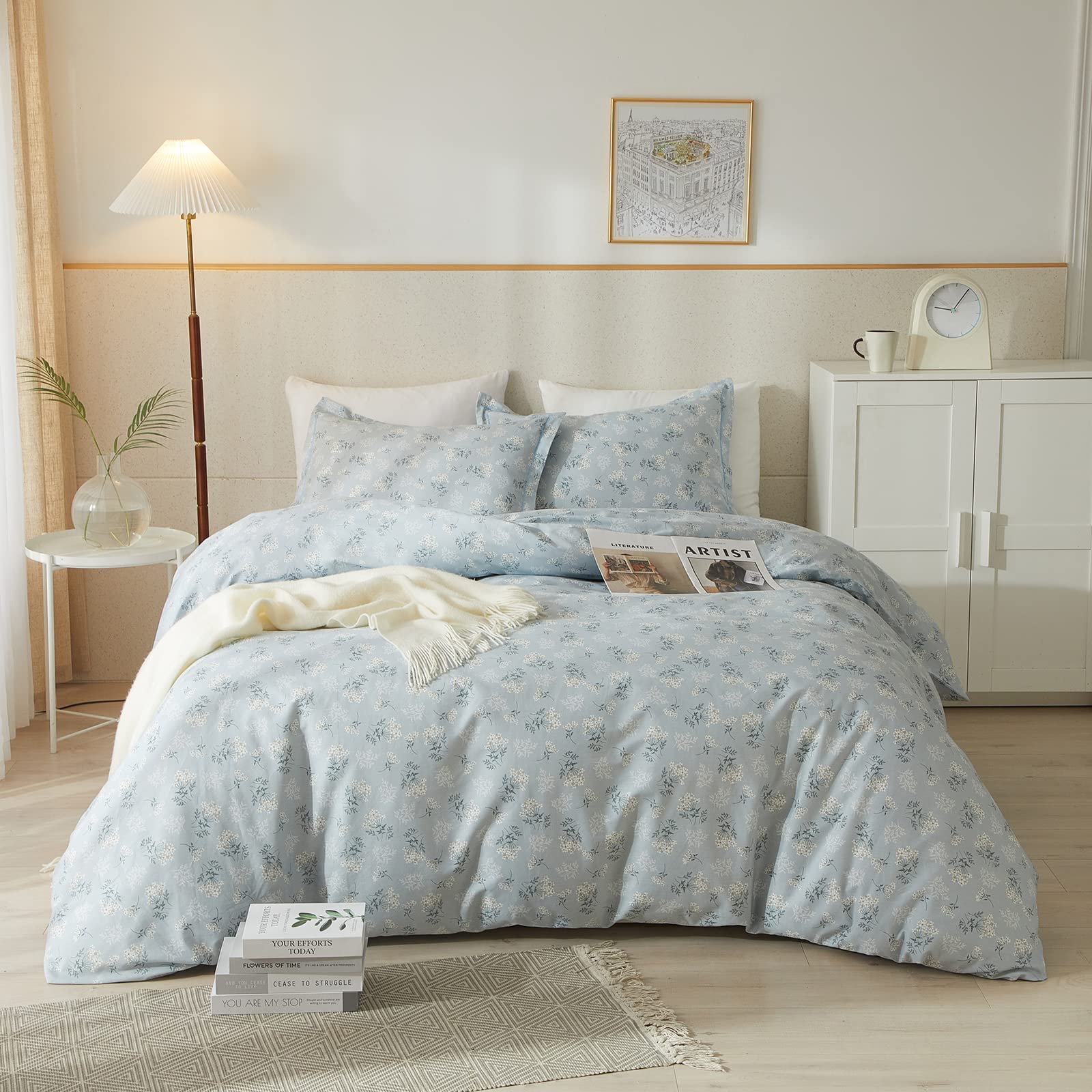 Juego de Edredón Mixinni Queen Size con 2 Fundas para Almohada-Venta Internacional
