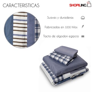 Foto 3 | Juego de Sábanas D'Ruth Home Matrimonial 3000 Hilos Premier Egipcia