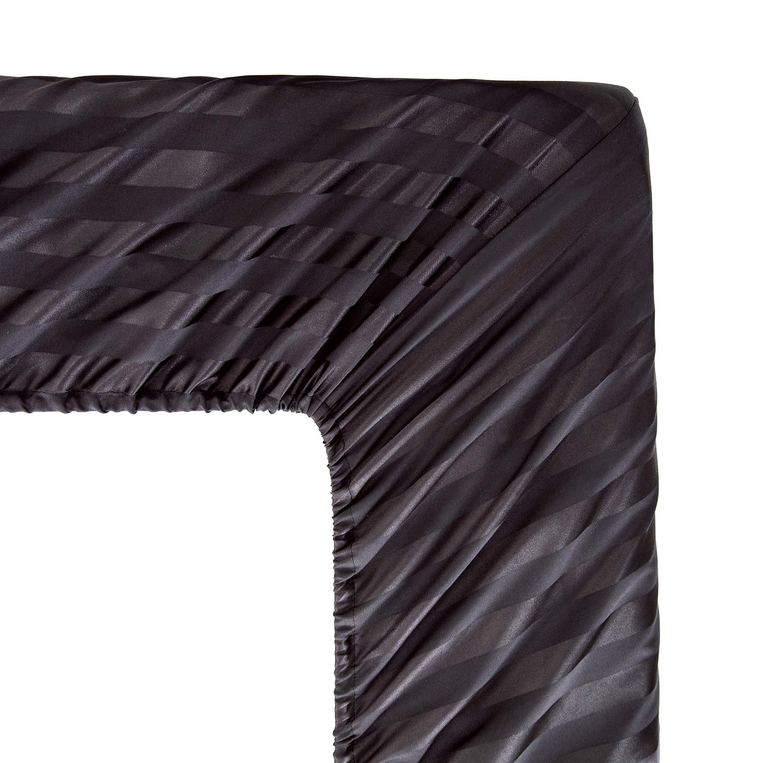 Foto 7 pulgar | Juego De Cama Lanest Housing Con Sábanas De Seda Satinada, Tamaño Queen, Negro - Venta Internacional.