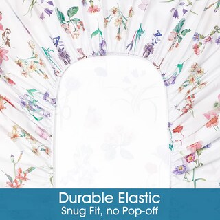Foto 5 | Juego de Sábanas Bysure Tamaño Queen 6 Piezas Estampado Floral Pastel - Venta Internacional