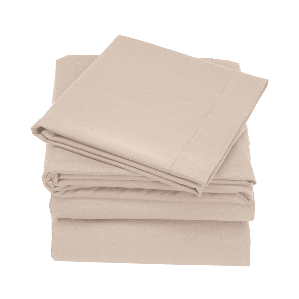 Juego Sábanas Suavitec Plus Beige King Size Concord