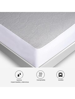Foto 2 | Protector Bedgear Grey Air-x Queen Size