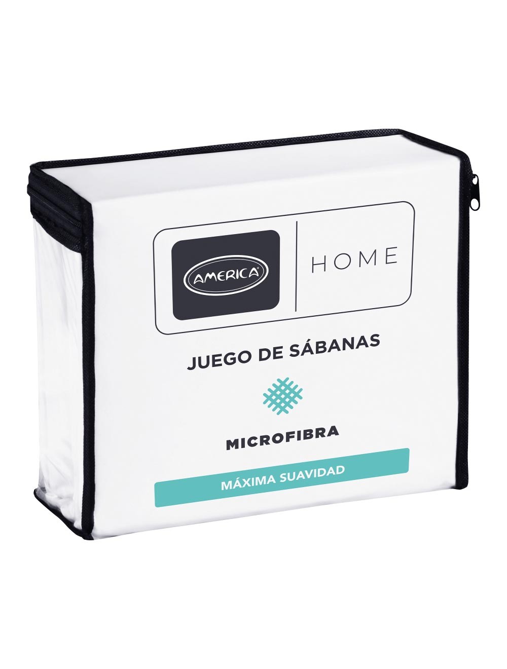 Foto 2 pulgar | Sábanas América Home Microfibra Blanco Matrimonial