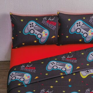 Foto 3 | Juego Sábanas Poliéster Gamer Individual Concord