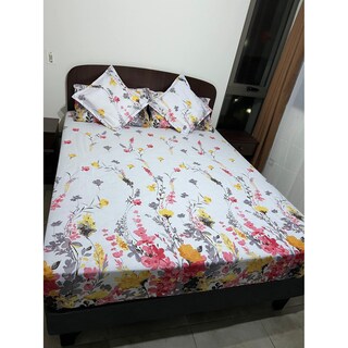 Foto 1 | Juego De Sábanas Florencia De 2 Plazas Y 144 Hilos, Color Blanco - Venta Internacional.