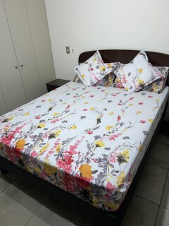 Foto 2 | Juego De Sábanas Florencia De 2 Plazas Y 144 Hilos, Color Blanco - Venta Internacional.