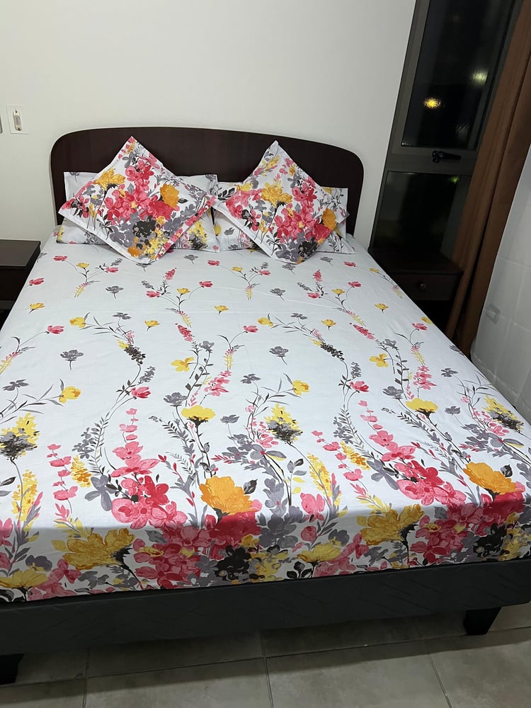 Foto 6 | Juego De Sábanas Florencia De 2 Plazas Y 144 Hilos, Color Blanco - Venta Internacional.