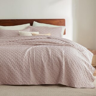 Foto 1 | Colcha para Cama King, Rosa - Venta Internacional