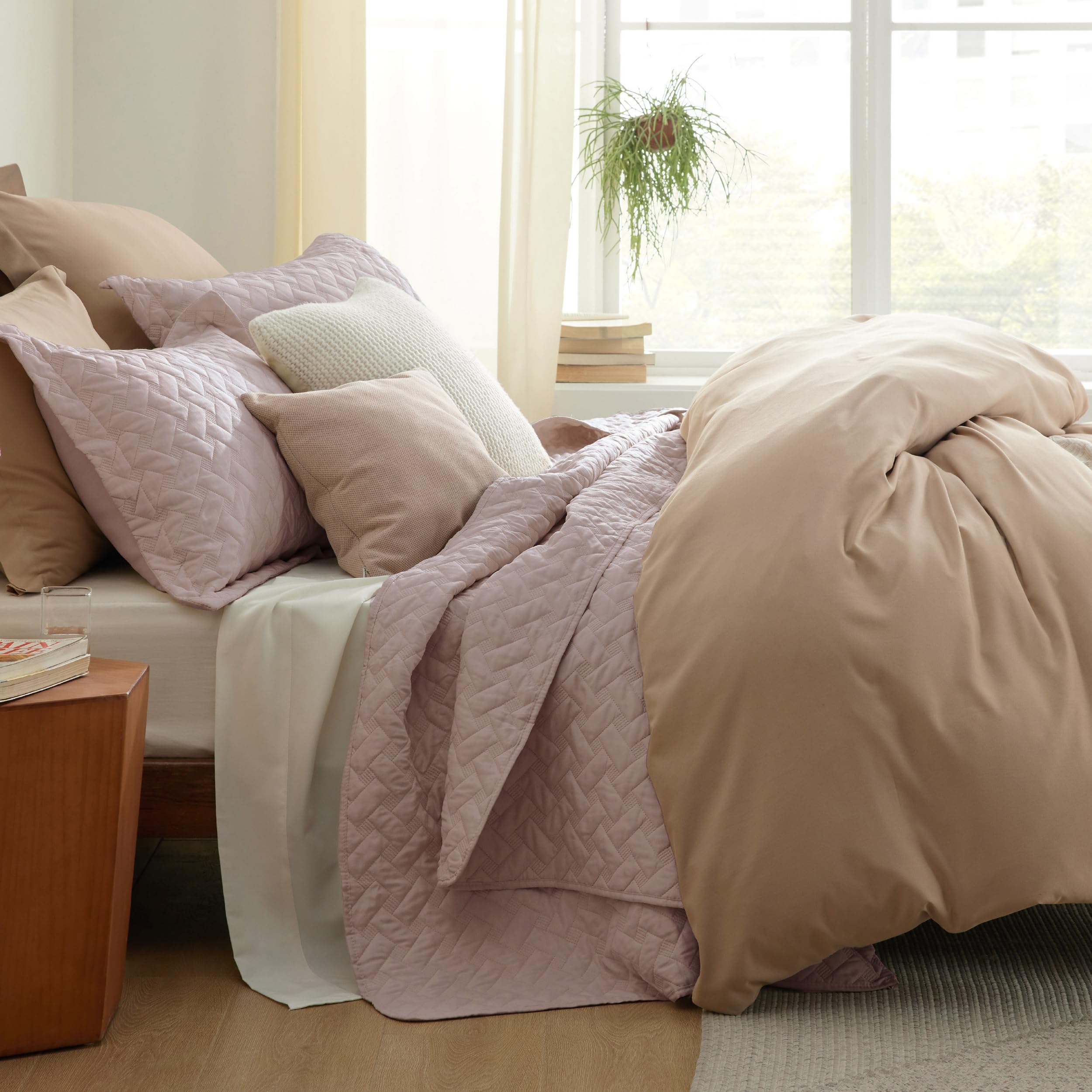 Foto 5 pulgar | Colcha para Cama King,  Rosa - Venta Internacional