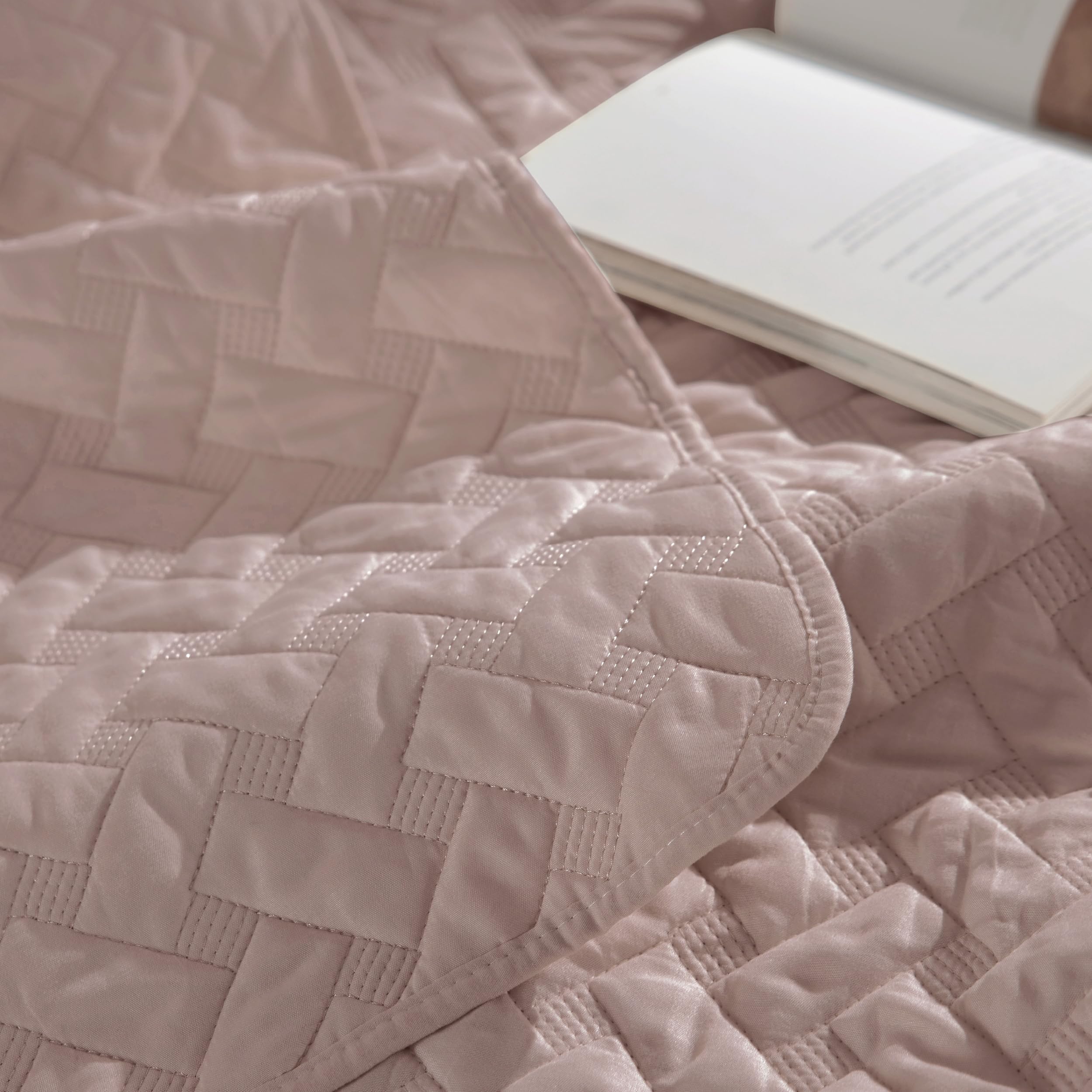 Foto 6 pulgar | Colcha para Cama King,  Rosa - Venta Internacional