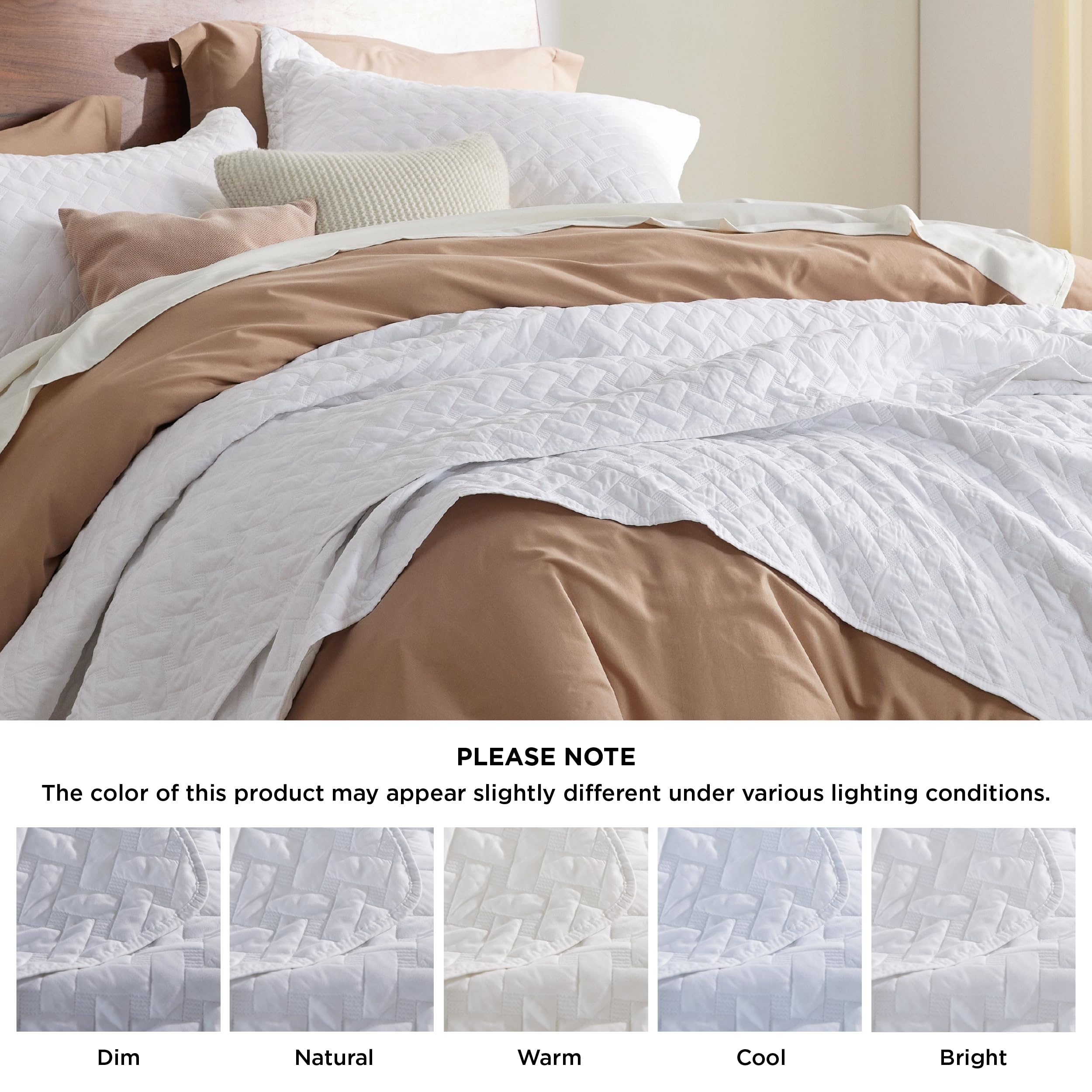 Foto 8 pulgar | Colcha California Bedsure King Size Blanca - Venta Internacional