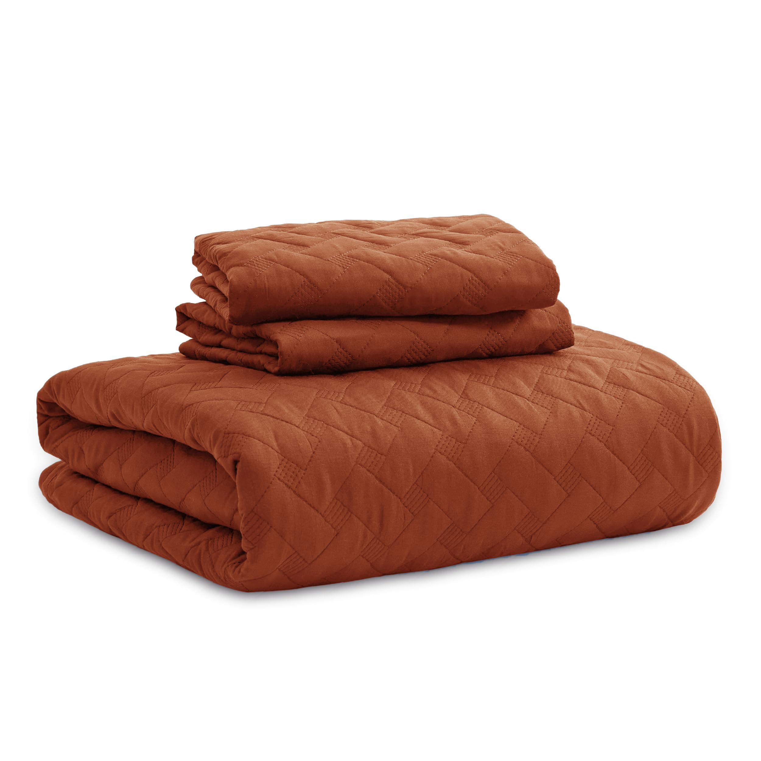 Foto 2 pulgar | Set de Colchas Quilt Bedsure Queen Naranja - Venta Internacional