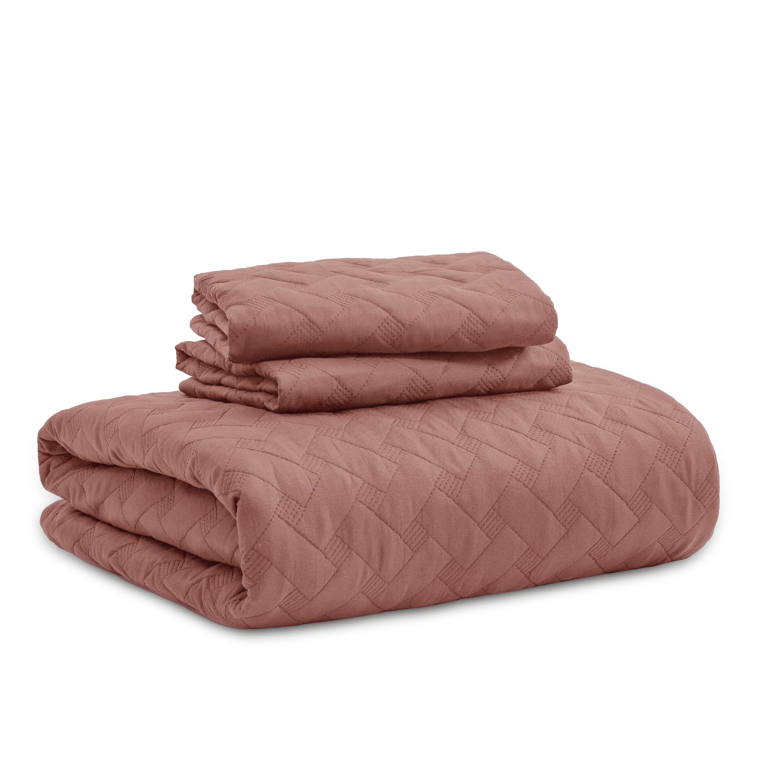 Foto 7 pulgar | Colchas Ligeras Quilt Bedsure King Rosa Grisáceo - Venta Internacional