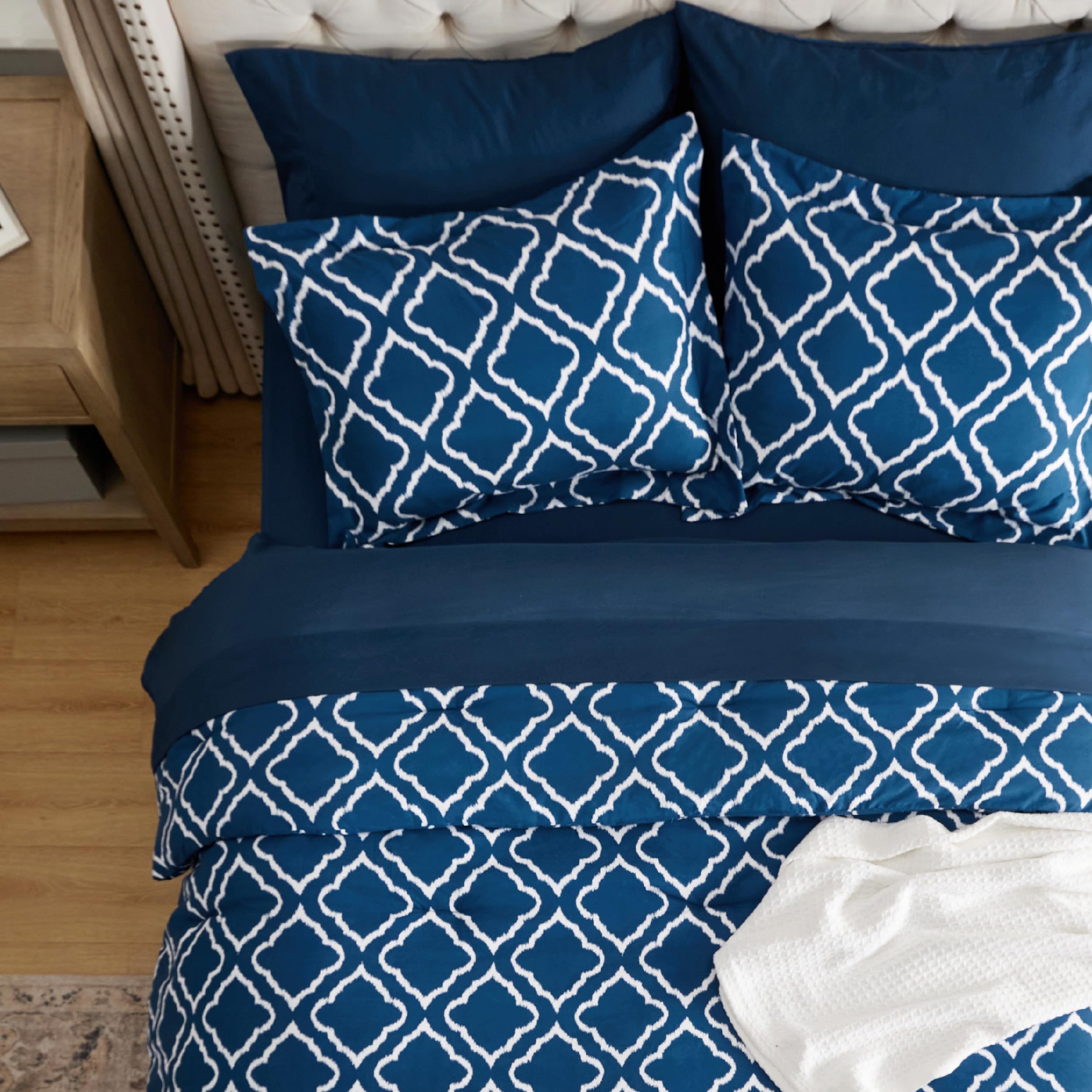 Foto 5 pulgar | Juego de Edredón Bedsure Azul Marino 7 Piezas - Venta Internacional