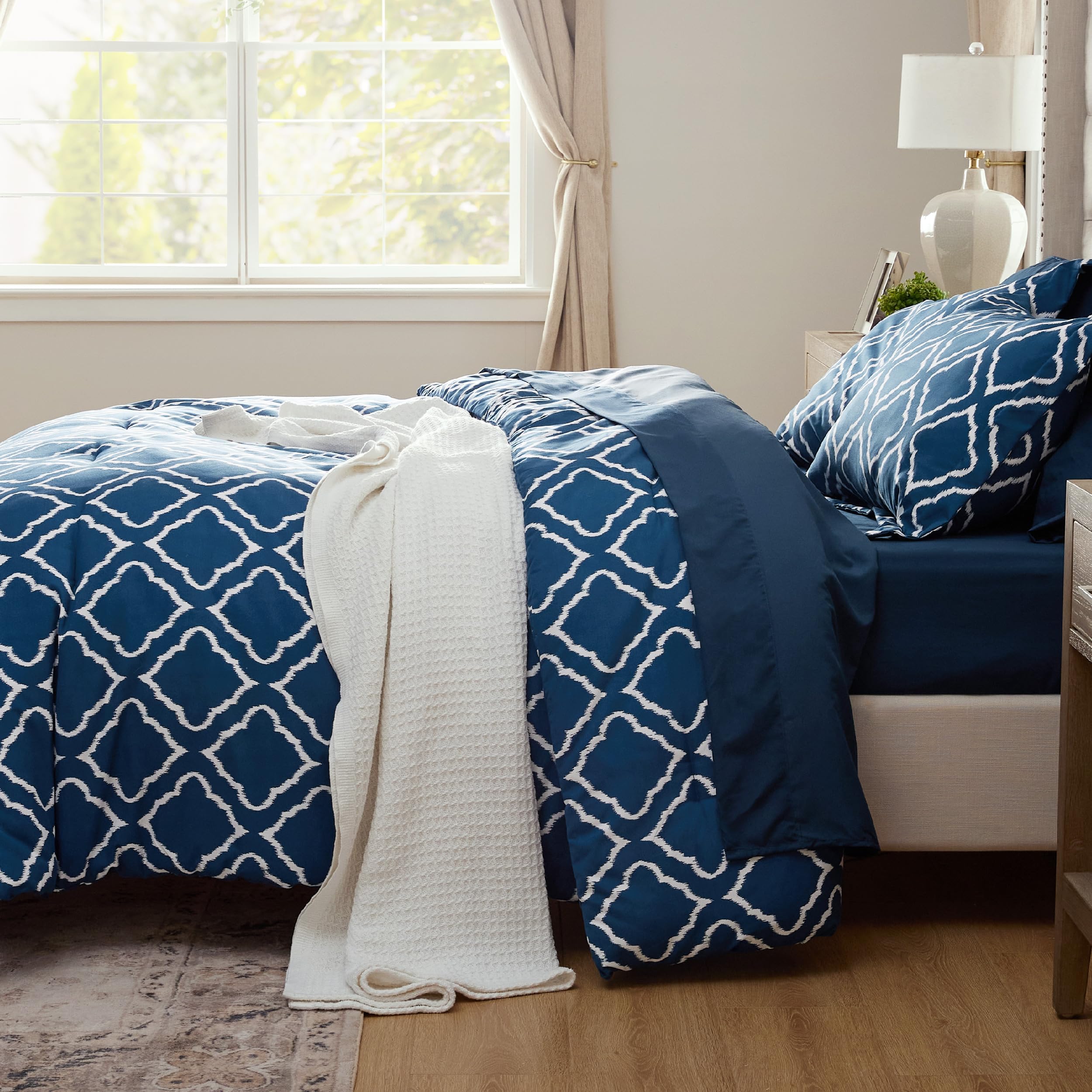 Foto 5 | Juego de Edredón Bedsure Azul Marino 7 Piezas - Venta Internacional