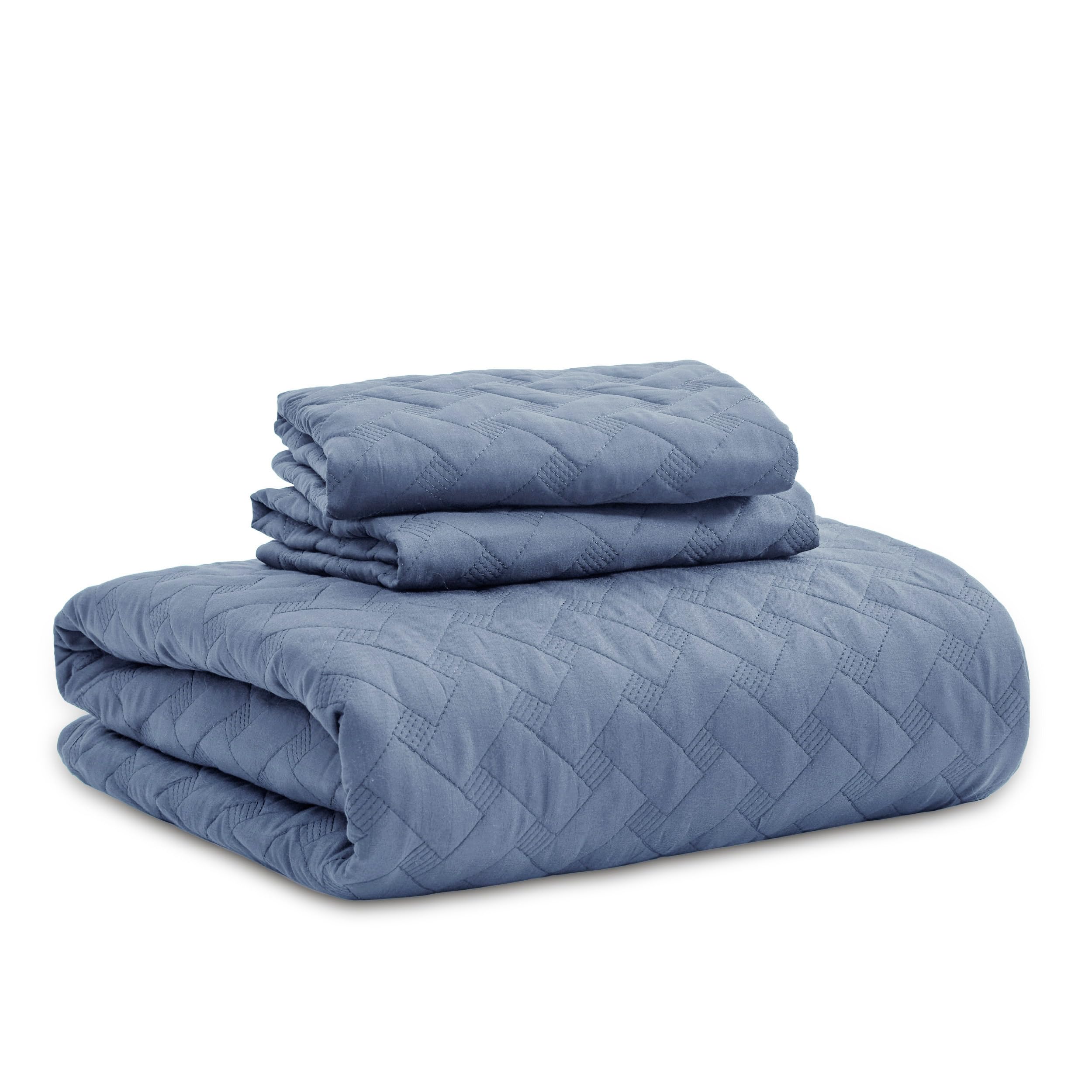 Foto 2 pulgar | Colchas Ligeras Quilt Bedsure King Azul Mineral - Venta Internacional