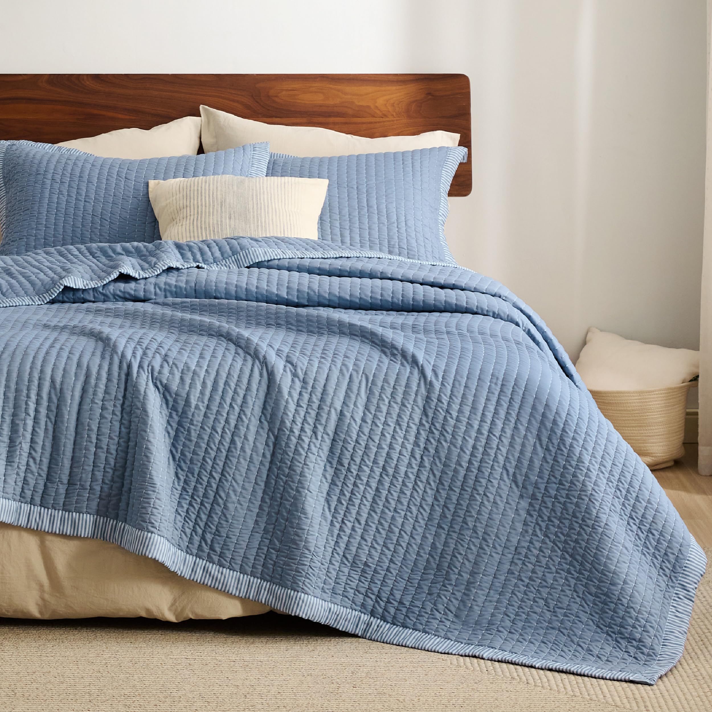 Foto 3 pulgar | Colcha Bedsure Queen Size Azul 3 Piezas - Venta Internacional