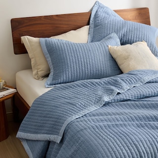 Foto 3 | Colcha Bedsure Queen Size Azul 3 Piezas - Venta Internacional