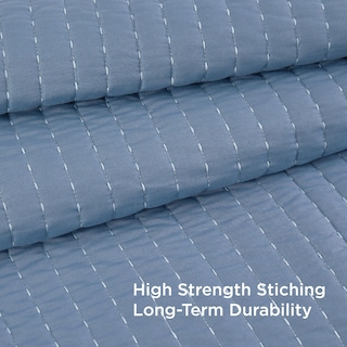 Foto 5 | Colcha Bedsure Queen Size Azul 3 Piezas - Venta Internacional