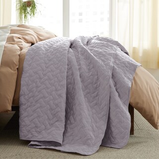 Foto 2 | Colcha Bedsure Queen Violeta con 2 Fundas de Almohada - Venta Internacional