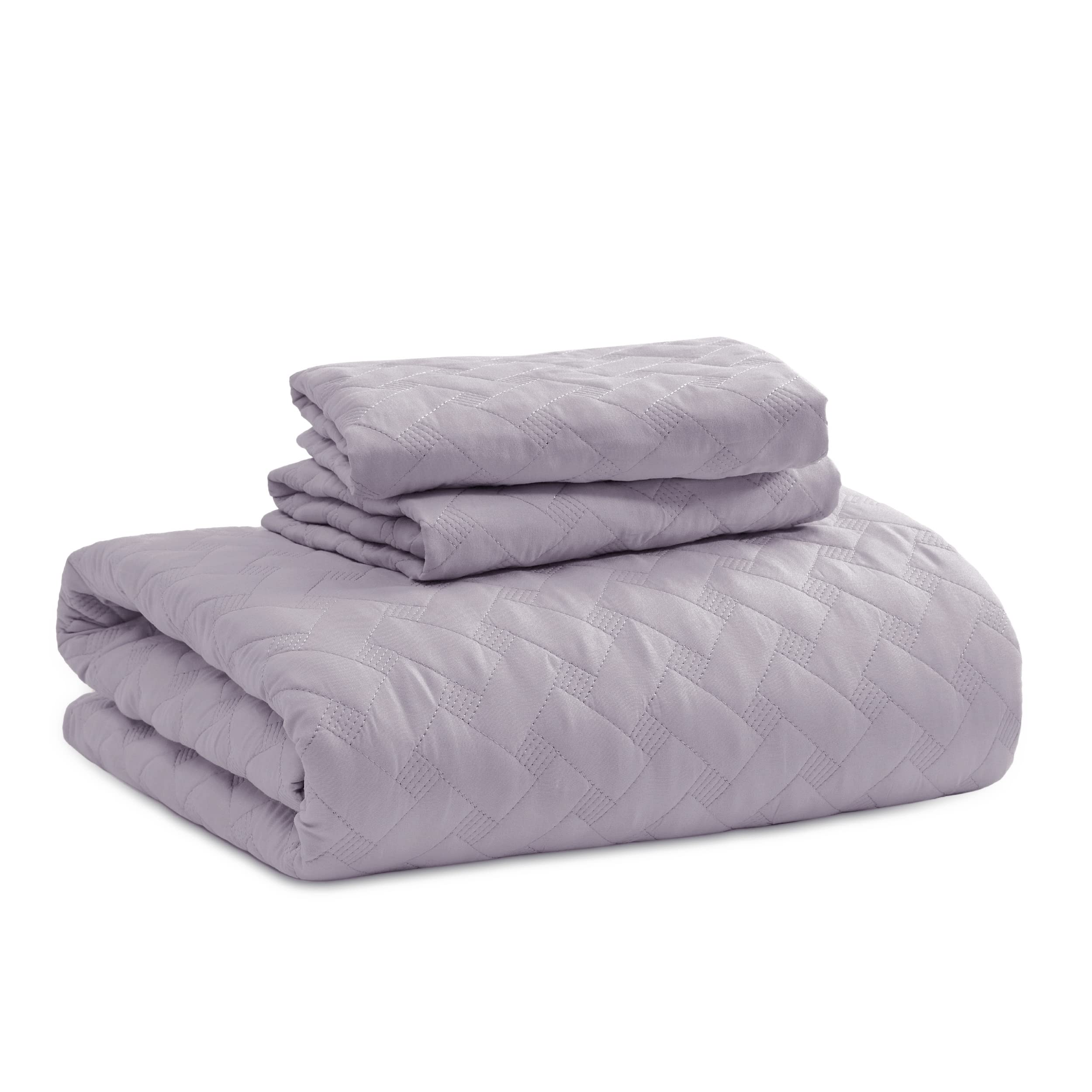 Foto 4 pulgar | Colcha Bedsure Queen Violeta con 2 Fundas de Almohada - Venta Internacional