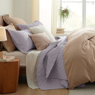 Foto 5 | Colcha Bedsure Queen Violeta con 2 Fundas de Almohada - Venta Internacional