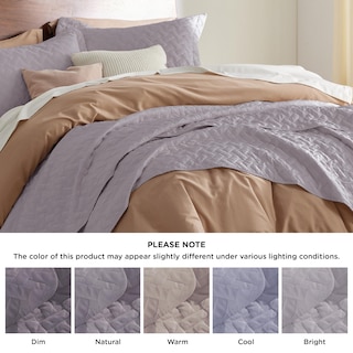 Foto 7 | Colcha Bedsure Queen Violeta con 2 Fundas de Almohada - Venta Internacional